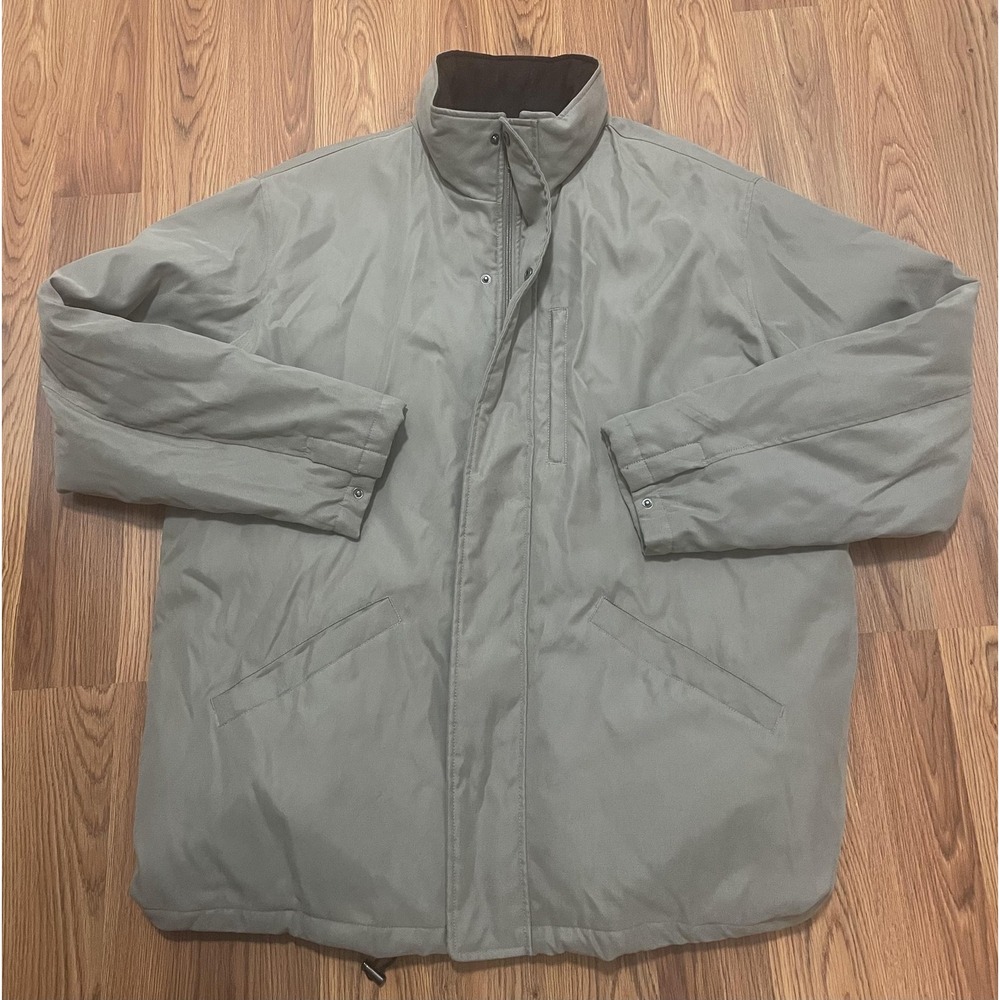 Roundtree & Yorke Jacket Mens XL Thermolite Insulated Softshell Gray